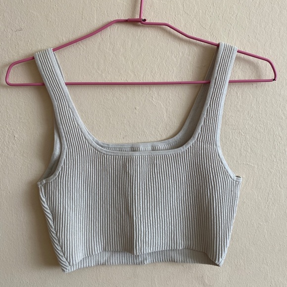 Aritzia Babaton Sculpt Knit Tank (Matte Pearl, S) - Picture 3 of 4